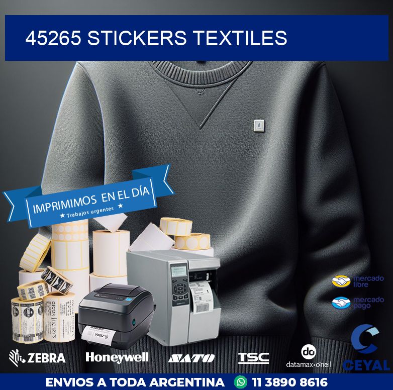 45265 STICKERS TEXTILES