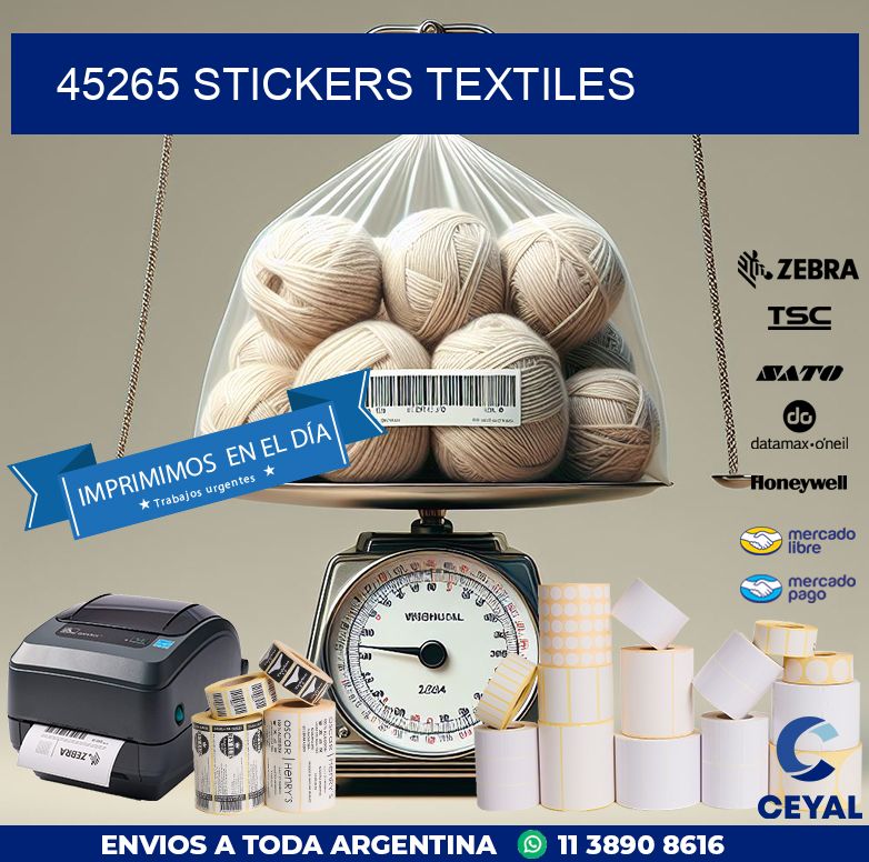 45265 STICKERS TEXTILES