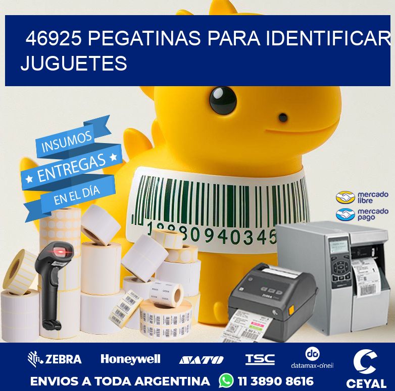 46925 PEGATINAS PARA IDENTIFICAR JUGUETES