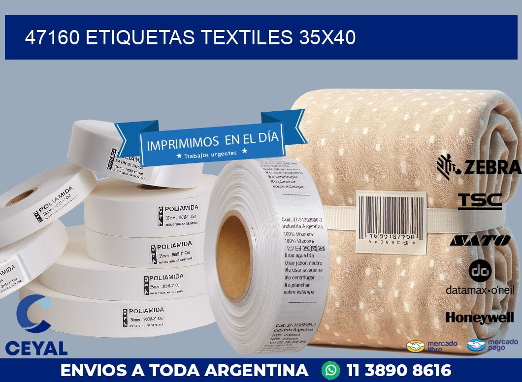 47160 ETIQUETAS TEXTILES 35X40
