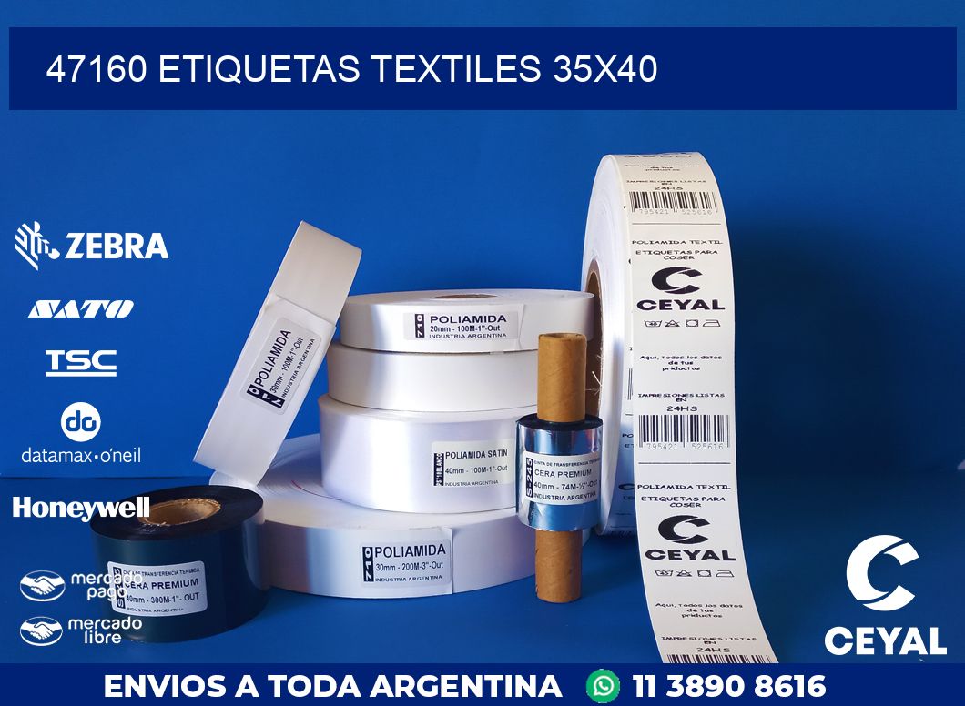 47160 ETIQUETAS TEXTILES 35X40
