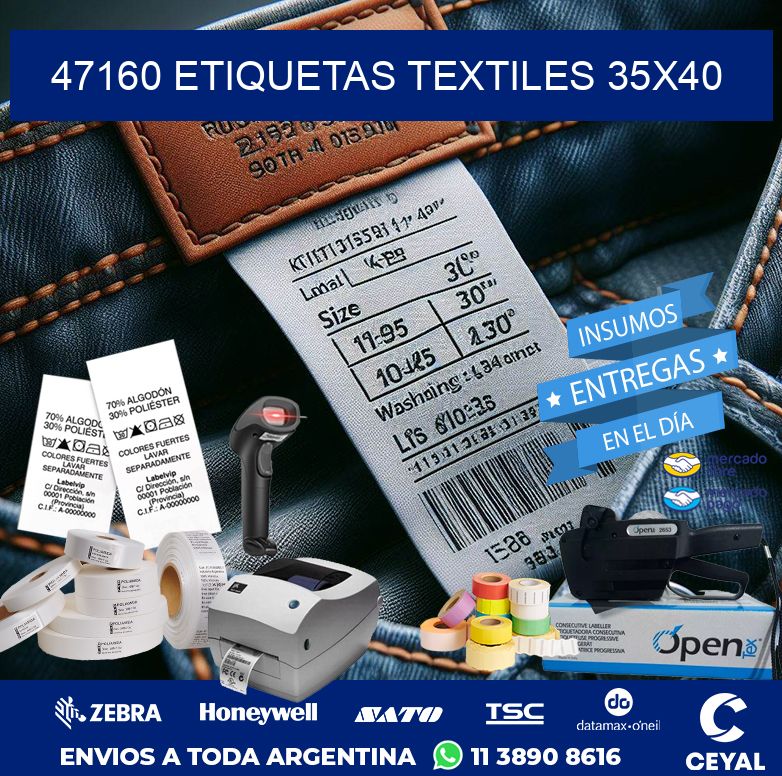 47160 ETIQUETAS TEXTILES 35X40