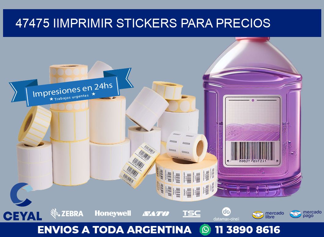 47475 IIMPRIMIR STICKERS PARA PRECIOS