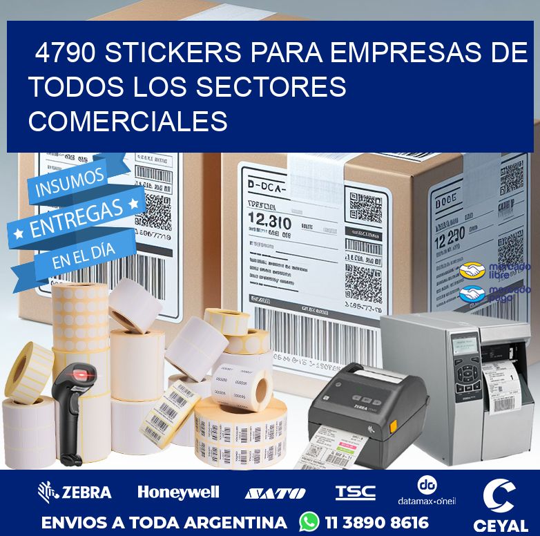 4790 STICKERS PARA EMPRESAS DE TODOS LOS SECTORES COMERCIALES