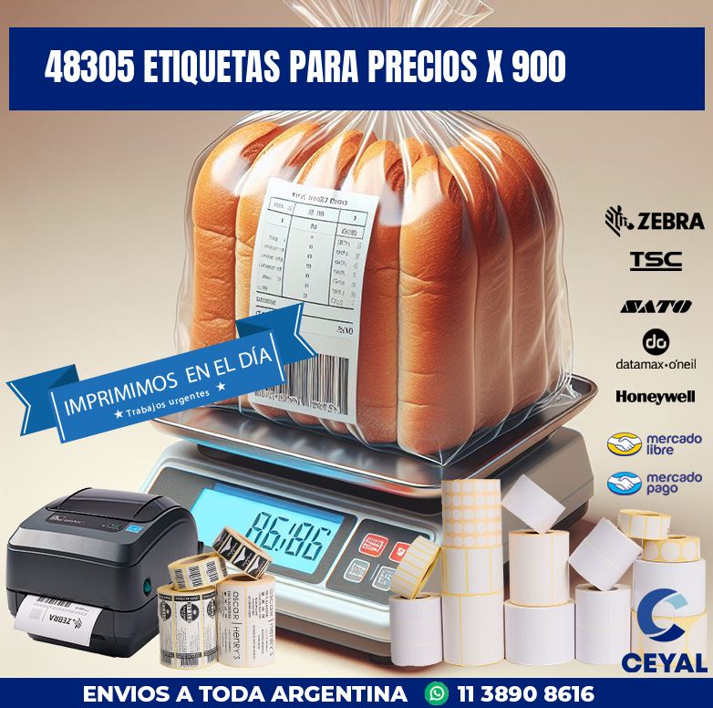 48305 ETIQUETAS PARA PRECIOS X 900