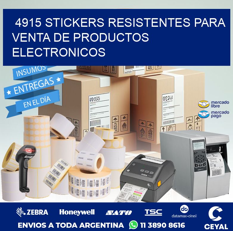 4915 STICKERS RESISTENTES PARA VENTA DE PRODUCTOS ELECTRONICOS