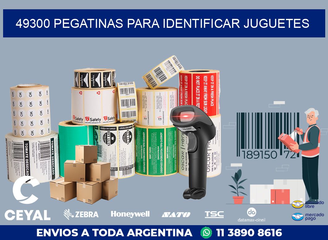 49300 PEGATINAS PARA IDENTIFICAR JUGUETES