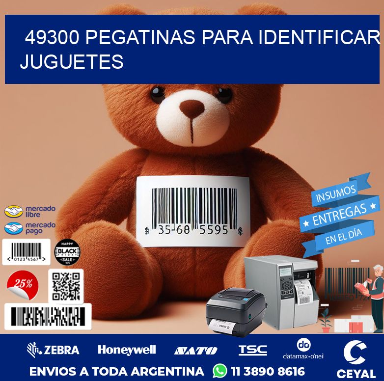 49300 PEGATINAS PARA IDENTIFICAR JUGUETES