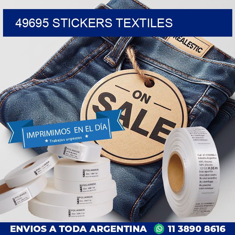 49695 STICKERS TEXTILES