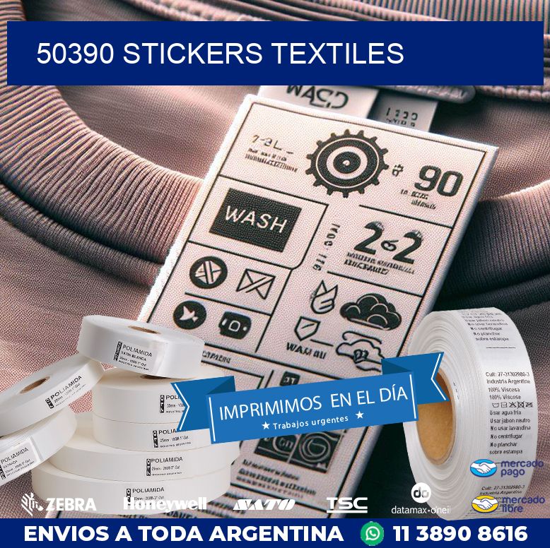 50390 STICKERS TEXTILES