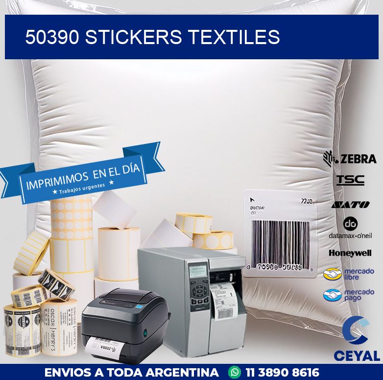 50390 STICKERS TEXTILES
