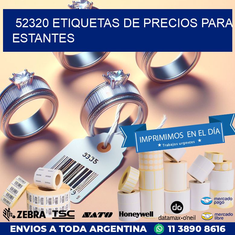 52320 ETIQUETAS DE PRECIOS PARA ESTANTES