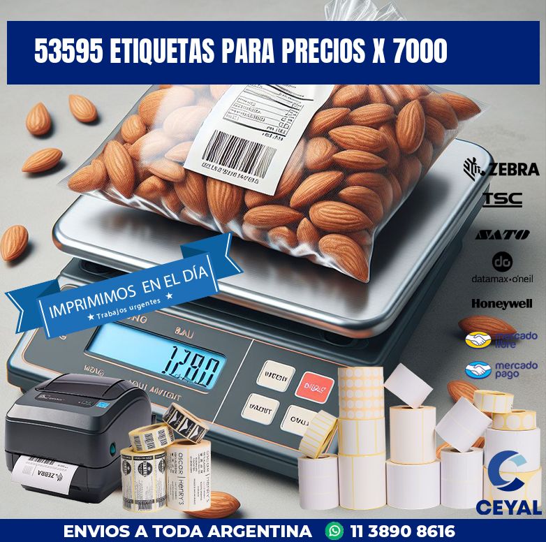 53595 ETIQUETAS PARA PRECIOS X 7000
