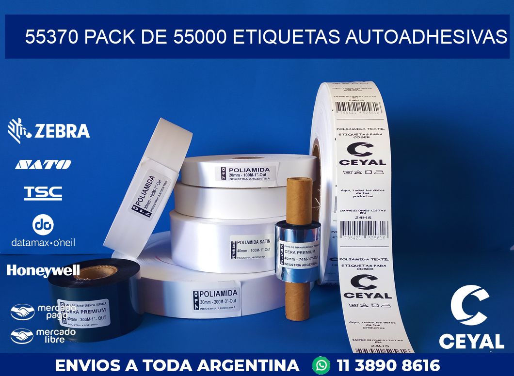 55370 PACK DE 55000 ETIQUETAS AUTOADHESIVAS