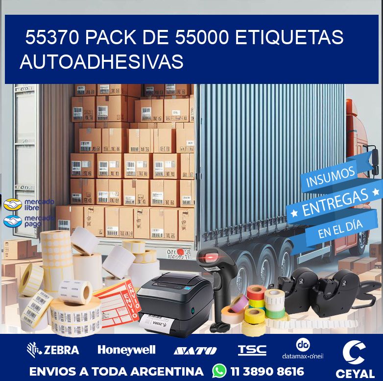 55370 PACK DE 55000 ETIQUETAS AUTOADHESIVAS