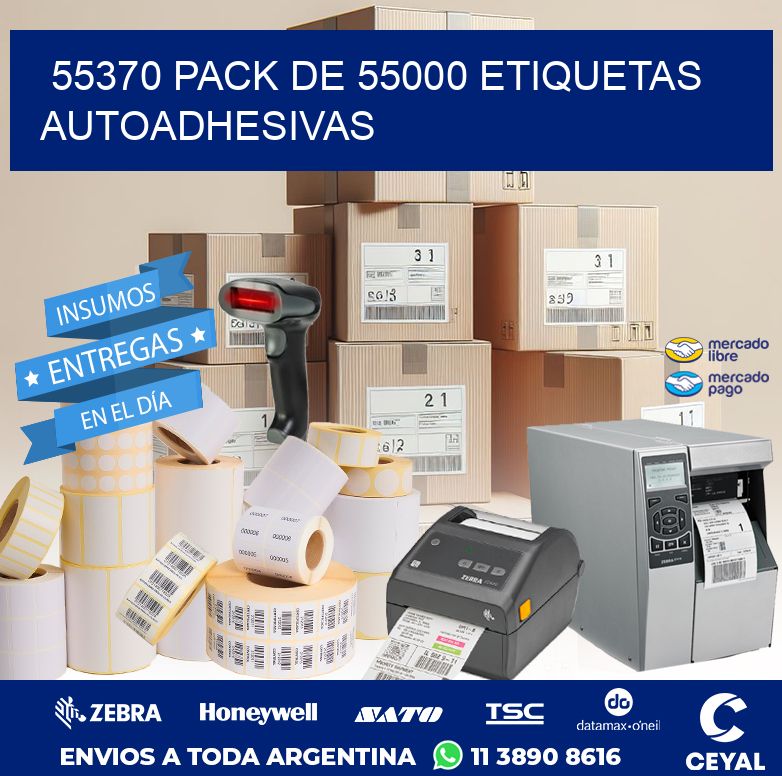 55370 PACK DE 55000 ETIQUETAS AUTOADHESIVAS