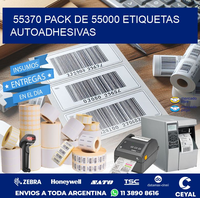 55370 PACK DE 55000 ETIQUETAS AUTOADHESIVAS