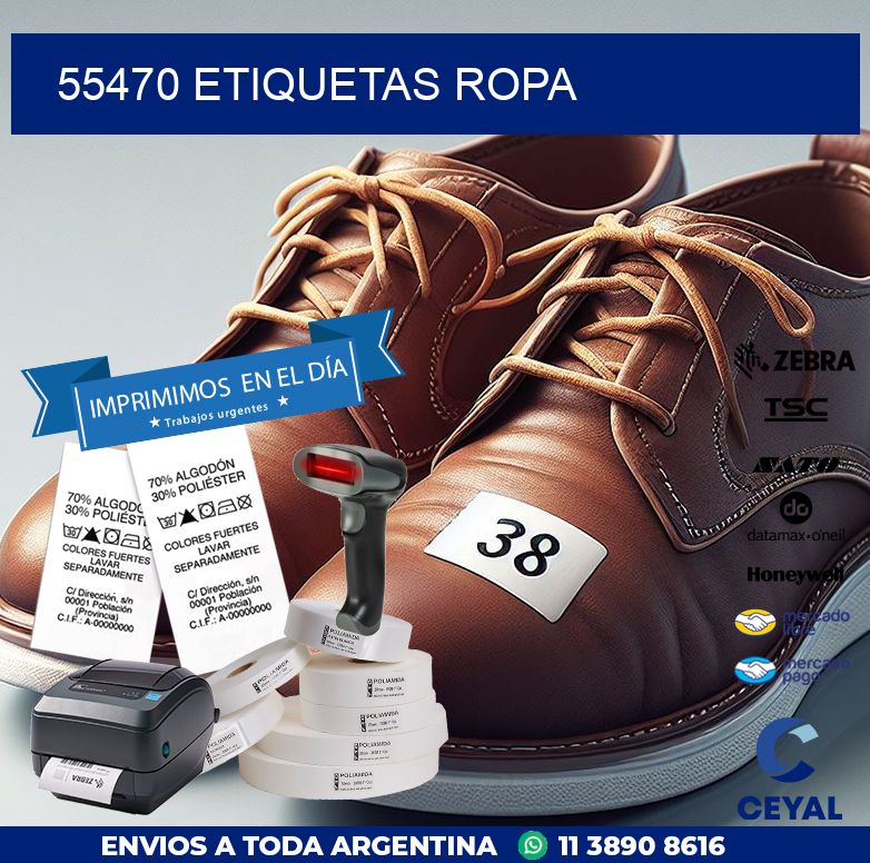 55470 ETIQUETAS ROPA
