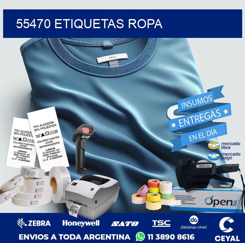 55470 ETIQUETAS ROPA