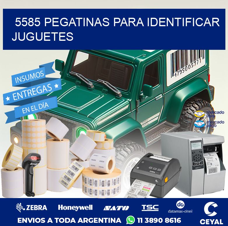 5585 PEGATINAS PARA IDENTIFICAR JUGUETES