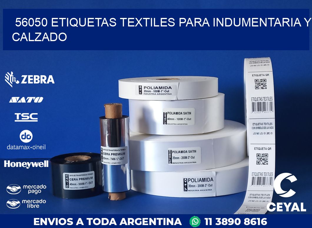 56050 ETIQUETAS TEXTILES PARA INDUMENTARIA Y CALZADO