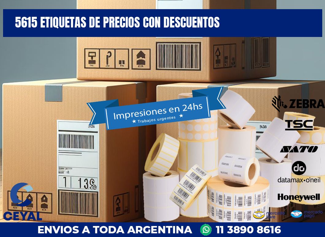 5615 ETIQUETAS DE PRECIOS CON DESCUENTOS