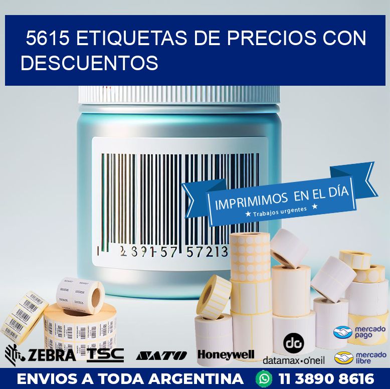 5615 ETIQUETAS DE PRECIOS CON DESCUENTOS