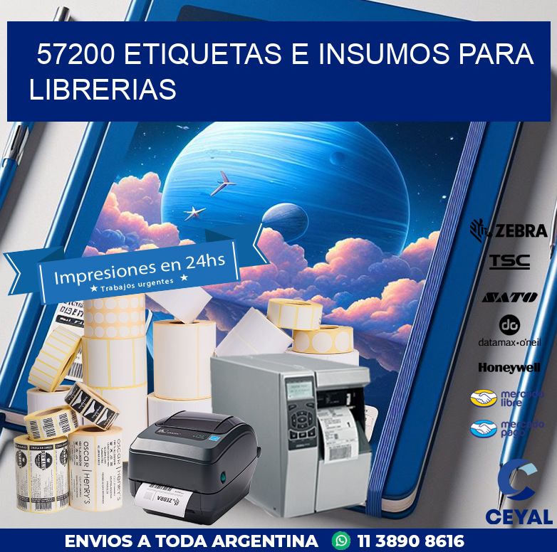 57200 ETIQUETAS E INSUMOS PARA LIBRERIAS