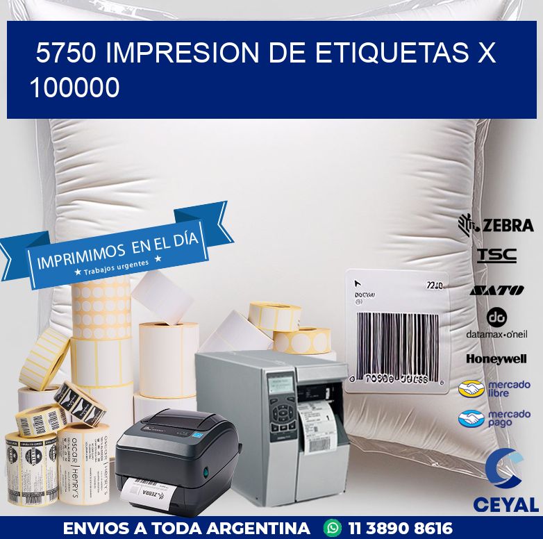 5750 IMPRESION DE ETIQUETAS X 100000
