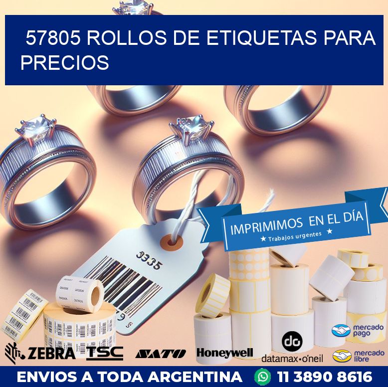 57805 ROLLOS DE ETIQUETAS PARA PRECIOS