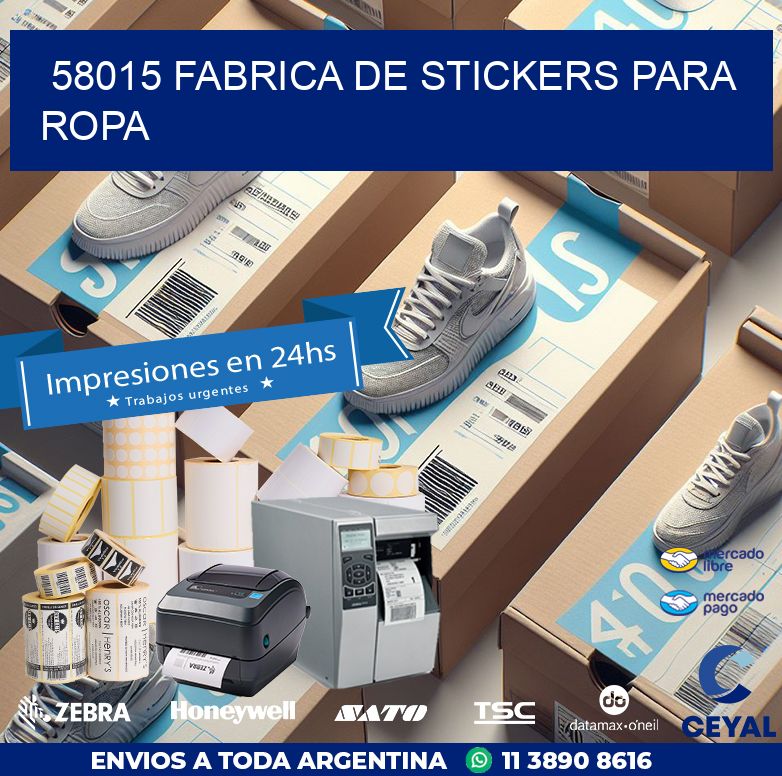 58015 FABRICA DE STICKERS PARA ROPA