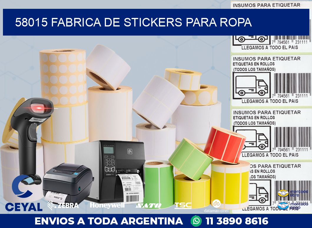 58015 FABRICA DE STICKERS PARA ROPA