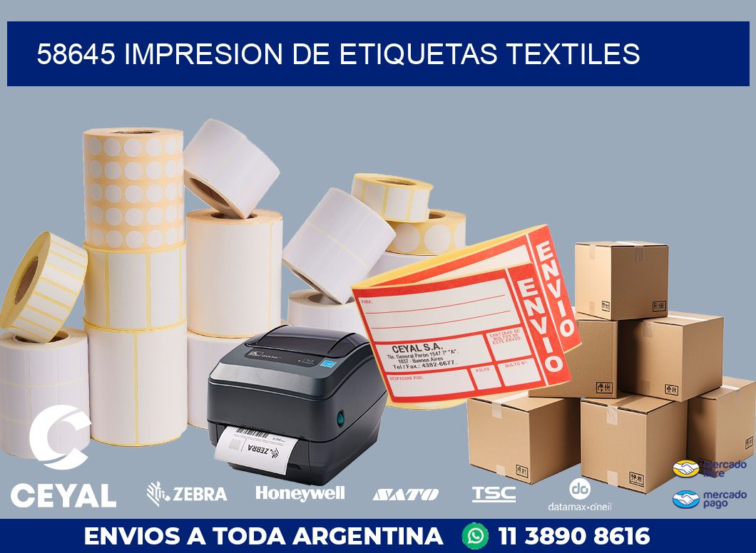 58645 IMPRESION DE ETIQUETAS TEXTILES