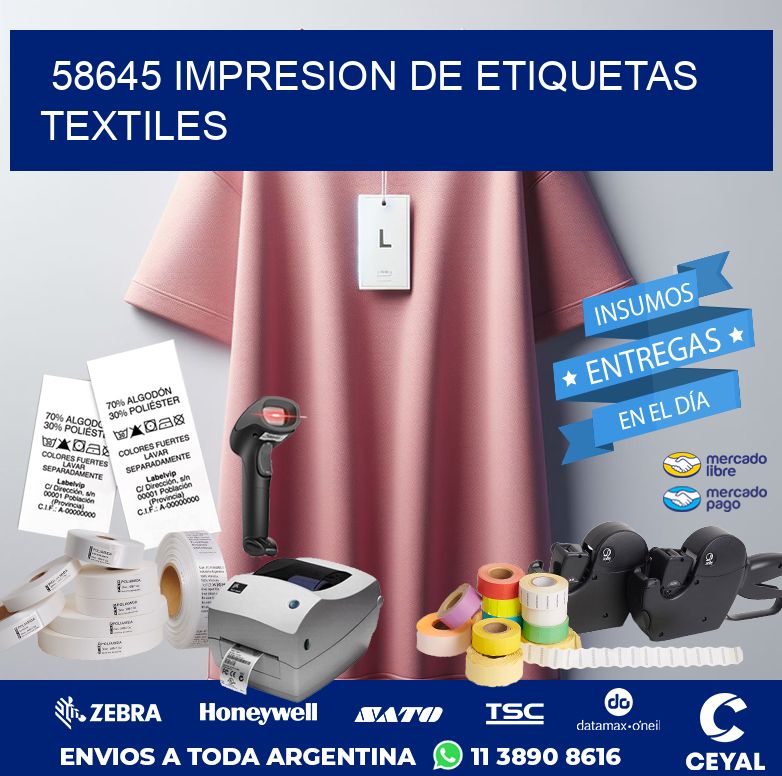 58645 IMPRESION DE ETIQUETAS TEXTILES