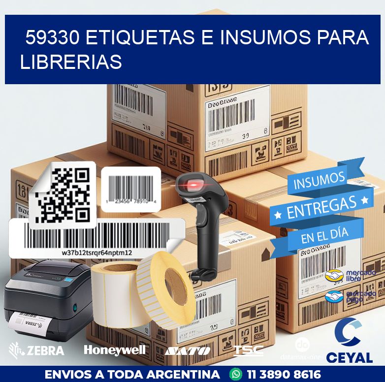 59330 ETIQUETAS E INSUMOS PARA LIBRERIAS