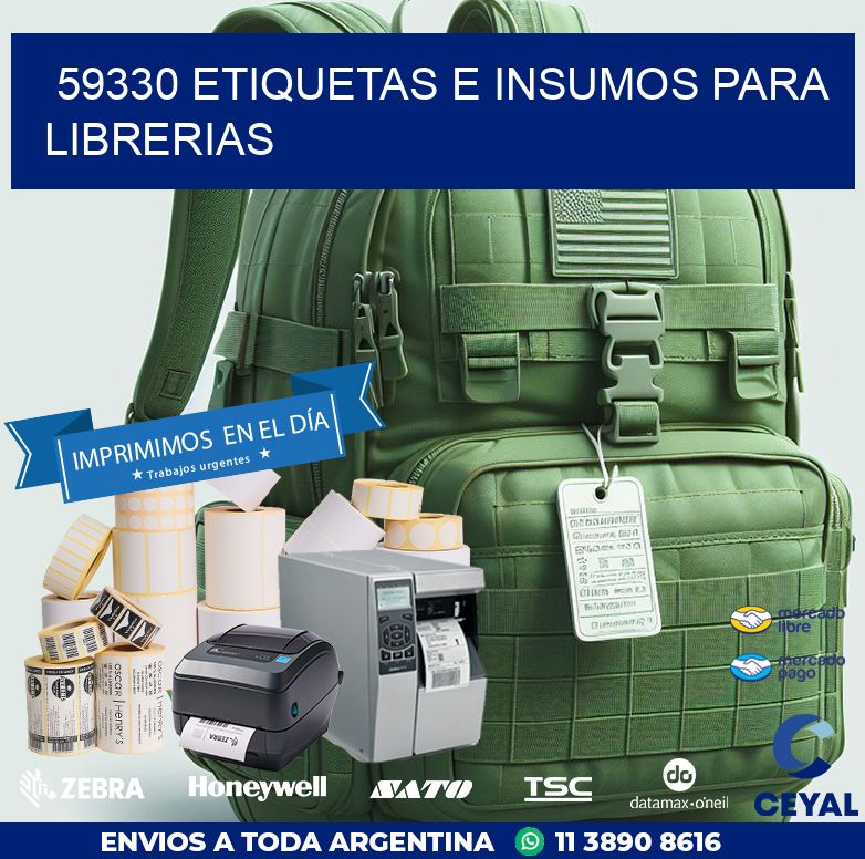 59330 ETIQUETAS E INSUMOS PARA LIBRERIAS