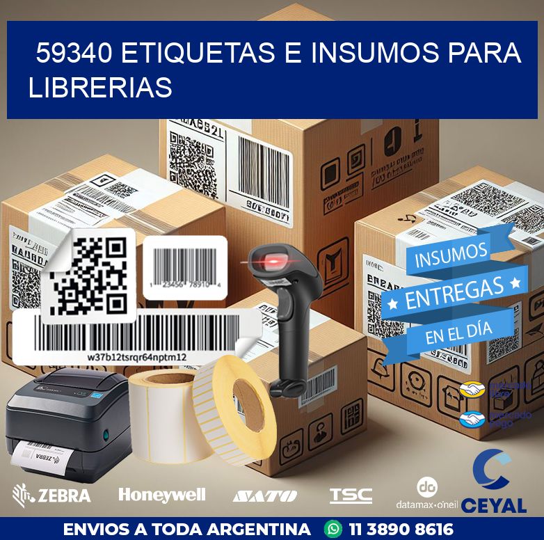 59340 ETIQUETAS E INSUMOS PARA LIBRERIAS