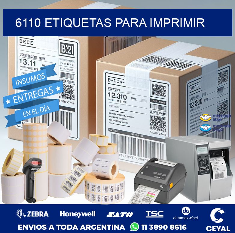 6110 ETIQUETAS PARA IMPRIMIR