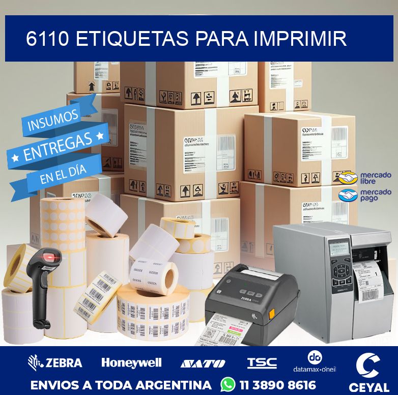 6110 ETIQUETAS PARA IMPRIMIR