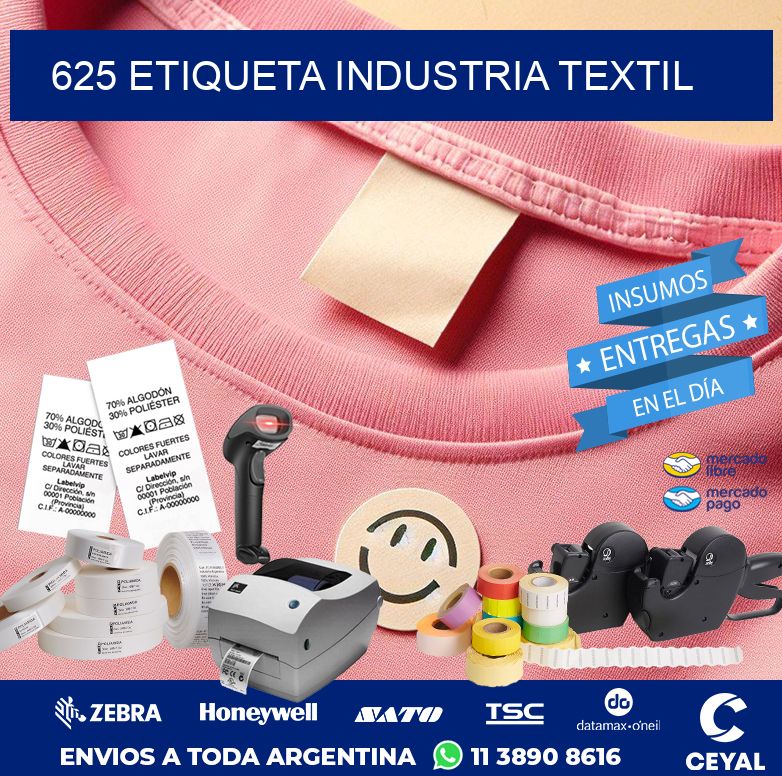 625 ETIQUETA INDUSTRIA TEXTIL