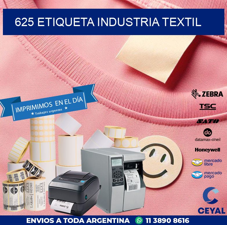 625 ETIQUETA INDUSTRIA TEXTIL