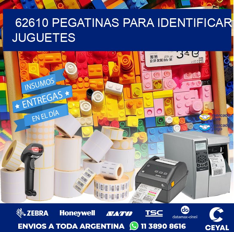 62610 PEGATINAS PARA IDENTIFICAR JUGUETES