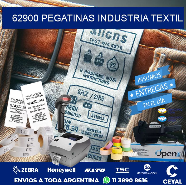 62900 PEGATINAS INDUSTRIA TEXTIL