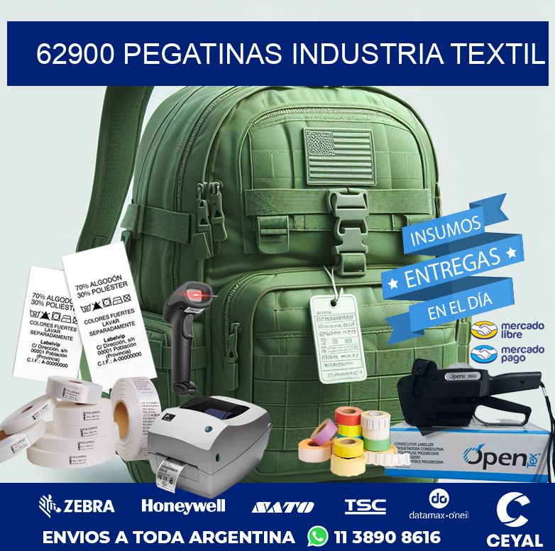 62900 PEGATINAS INDUSTRIA TEXTIL