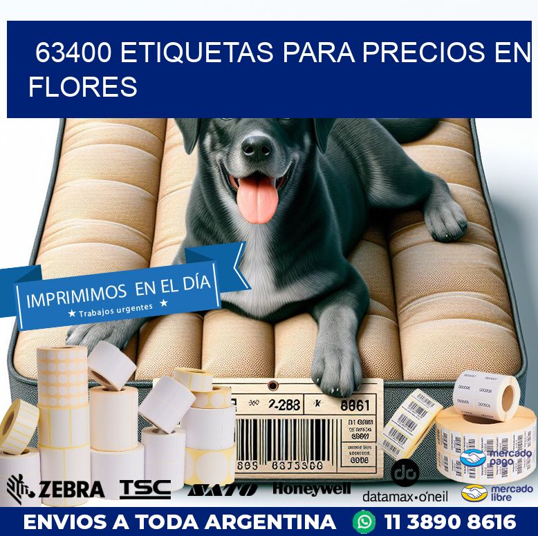 63400 ETIQUETAS PARA PRECIOS EN FLORES