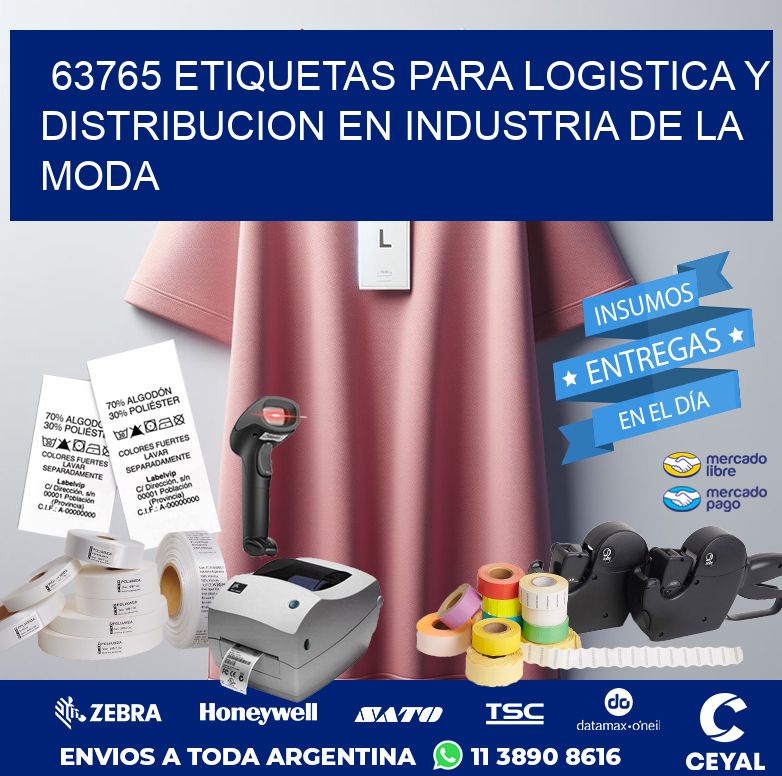 63765 ETIQUETAS PARA LOGISTICA Y DISTRIBUCION EN INDUSTRIA DE LA MODA
