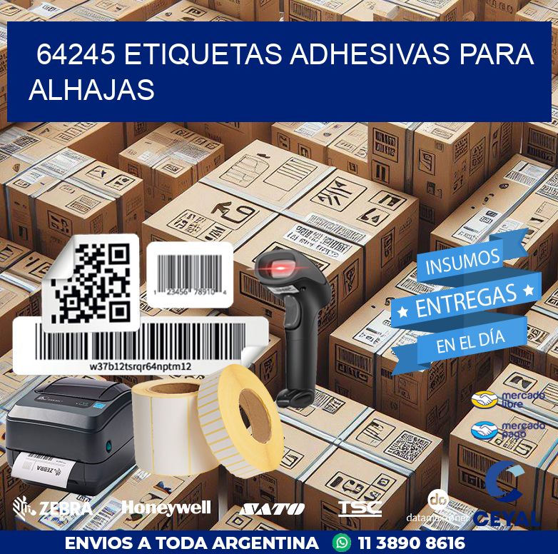 64245 ETIQUETAS ADHESIVAS PARA ALHAJAS