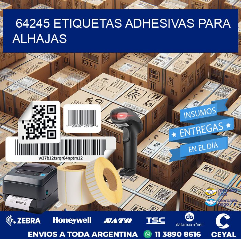 64245 ETIQUETAS ADHESIVAS PARA ALHAJAS