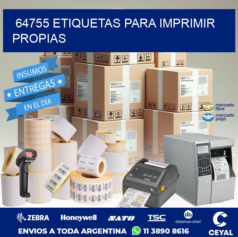 64755 ETIQUETAS PARA IMPRIMIR PROPIAS