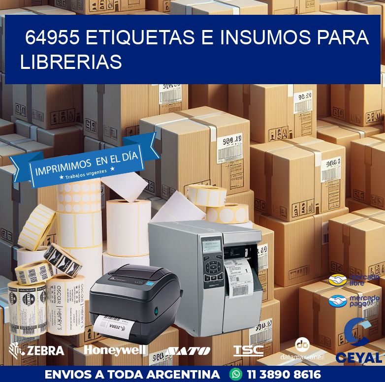 64955 ETIQUETAS E INSUMOS PARA LIBRERIAS